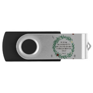 Be Strong And Courageous Flash Drive