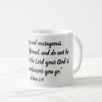 The World's Best Dad Ceramic Coffee Mug - Joshua 1:9