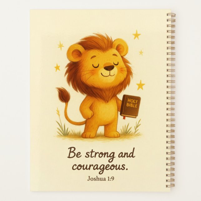 Be Strong and Courageous – Joshua 1:9 Planner (Back)