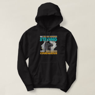Be Strong and Courageous - Llama Hoodie