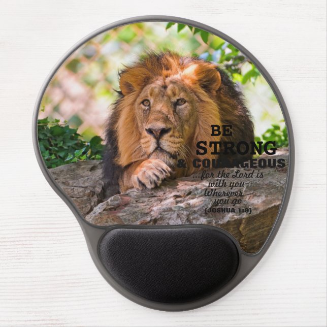 "BE STRONG AND COURAGEOUS" MOUSE PAD (Front)