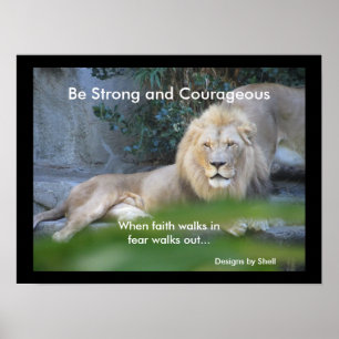 Be Strong and Courageous Poster