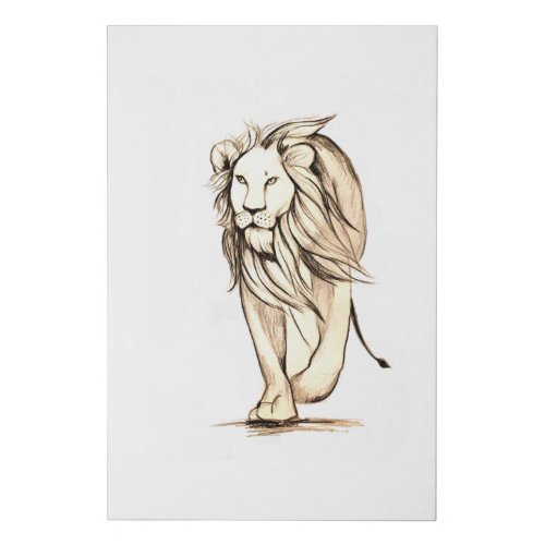 Be strong as a lion canvas print
