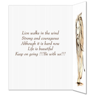 Be strong as a lion card