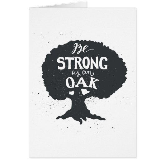 Be Strong As An Oak Cards (Front)