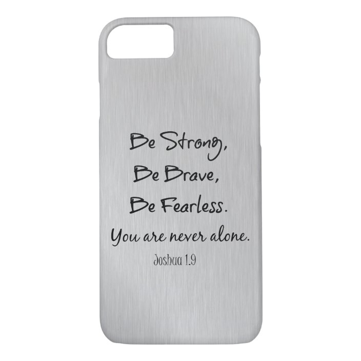 Be Strong Be Brave Be Fearless Christian Quote Case Mate Iphone Case Zazzle Com