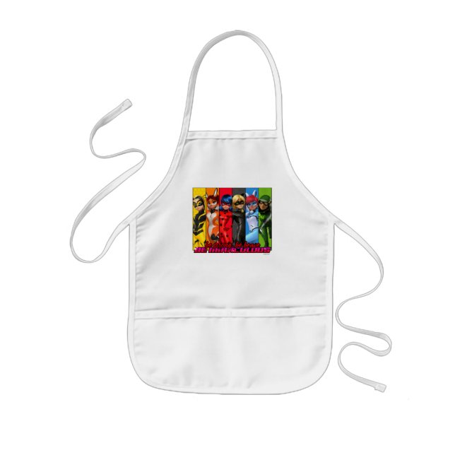 Be Strong, Be Brave, Be Miraculous Kids' Apron (Front)