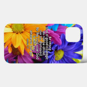 Be Strong Bible Scripture Christian Flower Case-Mate iPhone Case (Back (Horizontal))