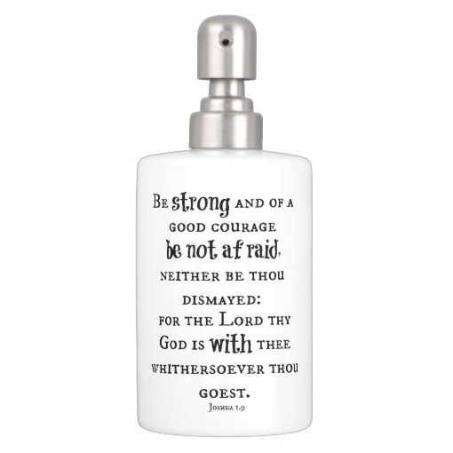 Be Strong Bible Verse Bath Set Zazzle