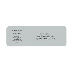Be Strong Bible Verse Label