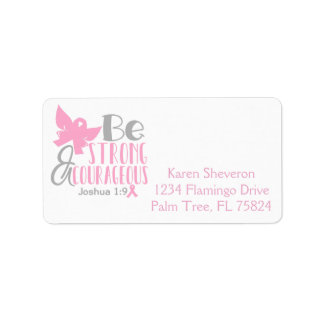 Be Strong Breast Cancer Awareness Address Labels