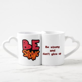 Be strong coffee mug set