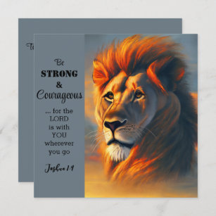 Be Strong Courageous Inspirational Verse Joshua 1 