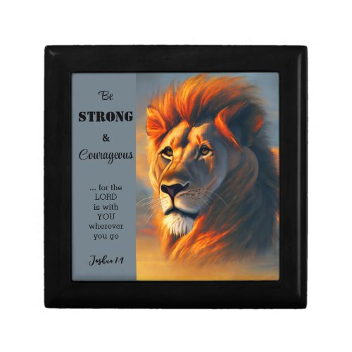 Be Strong Courageous Inspirational Verse Joshua 1 Gift Box