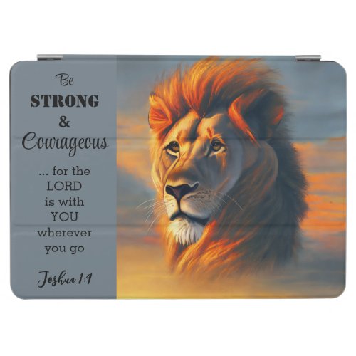 Be Strong Courageous Inspirational Verse Joshua 1 iPad Air Cover