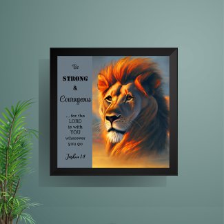 Be Strong Courageous Inspirational Verse Joshua 1