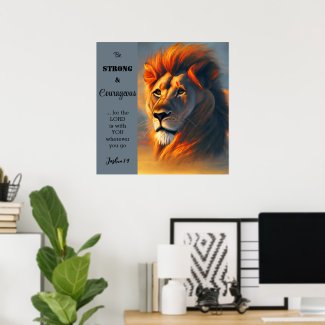 Be Strong Courageous Inspirational Verse Joshua 1