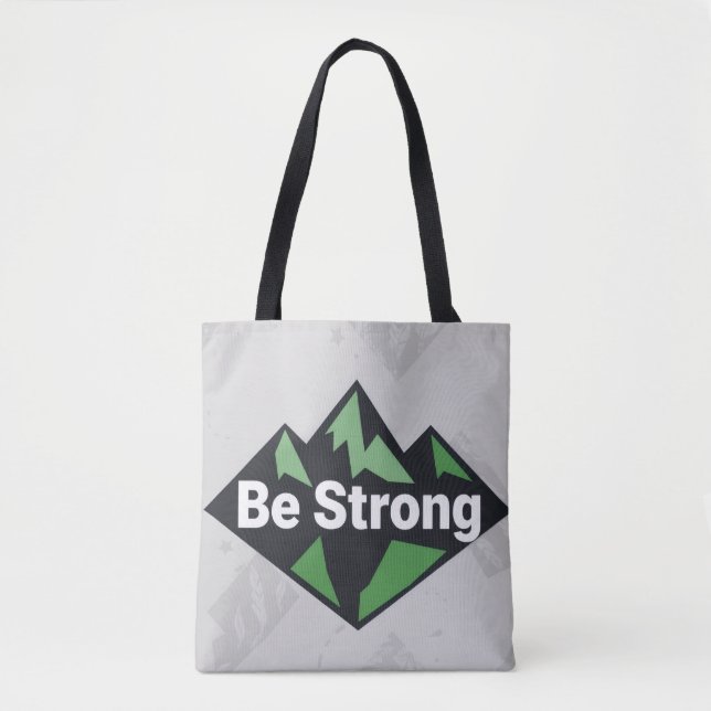 Be Strong Geometric Tote Bag (Front)