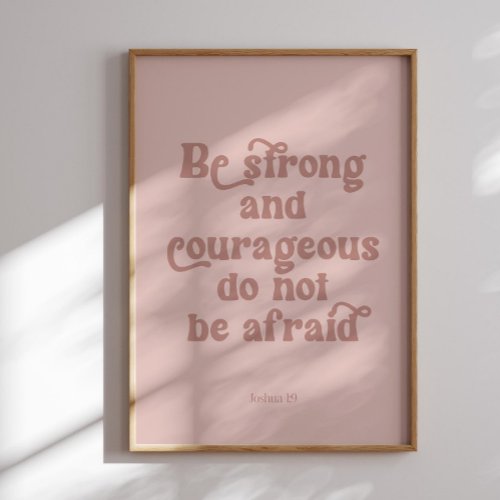 Be strong Joshua 19 poster