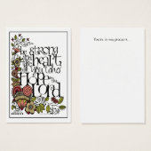 Be Strong - Pass It On Card (Front & Back)