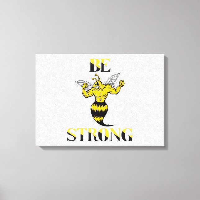 Be Strong Yellow Jacket Wall Art (Front)