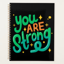 Be Stronge Creative Calendar Planner Notebook