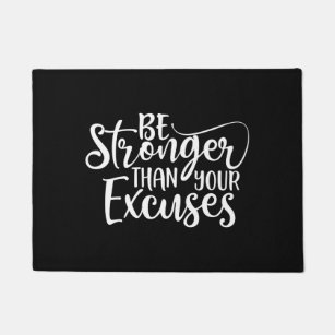 Gym Lover Gift Stronger Than Your Excuses Inspirational Workout