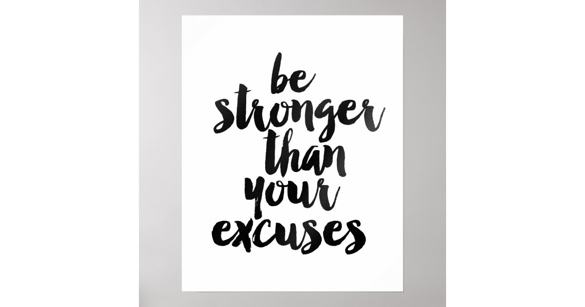 excuses poster