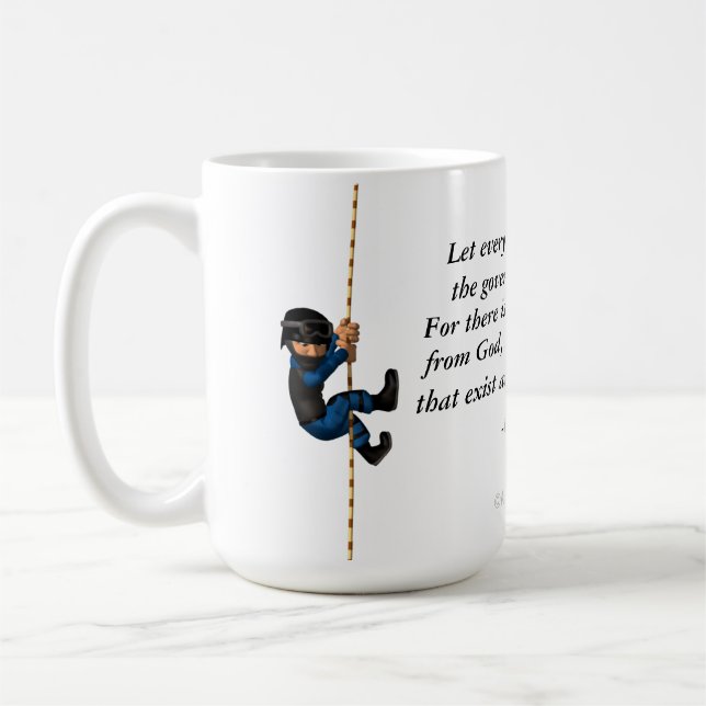 Be subject to authorities coffee mug (Left)