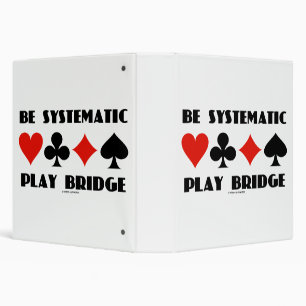 Be Systematic Play Bridge Advice Four Card Suits 3 Ring Binder