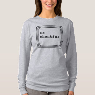 Be Thankful Bible Verse Retro Thanksgiving T-Shirt