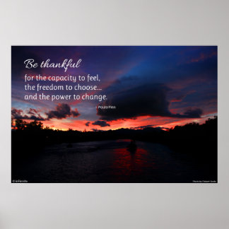 Be thankful...inspirational poster