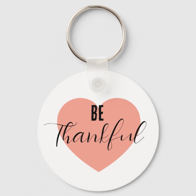 Be Thankful  Keychain (Front)