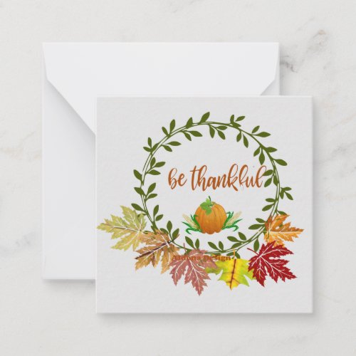 Be Thankful Notecard