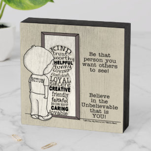 Be That Person Wooden Box Sign