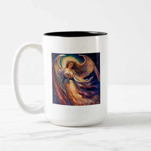 Be the Angel You Seek T_Shirt Two_Tone Coffee Mug