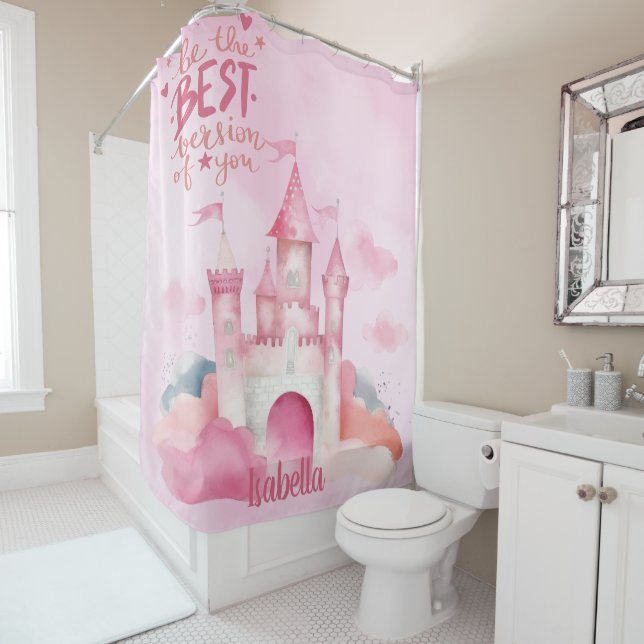 Be the best version of you customizable shower curtain (In Situ)