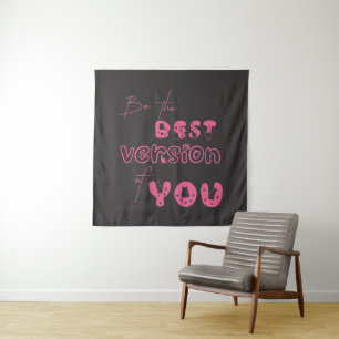 Be The Best Version Of You Cute Cat Tapestry