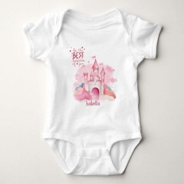 Be the best version of you personalized  baby bodysuit (Front)