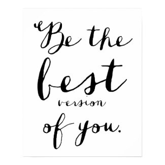 Be The Best Version of You Quote Poster