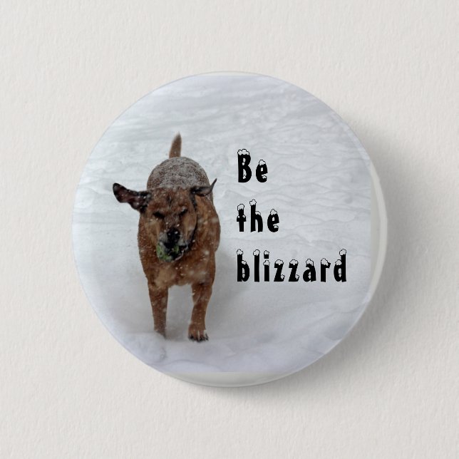 Be the blizzard pinback button (Front)