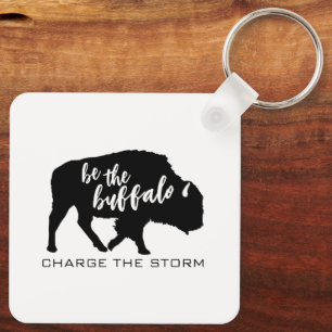 Be the Buffalo Silhouette Charge the Storm Keychain
