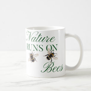 Be The Buzz Honeybee Vintage Botanical Floral Coffee Mug