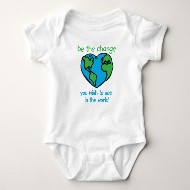 Be the Change Baby Bodysuit (Front)