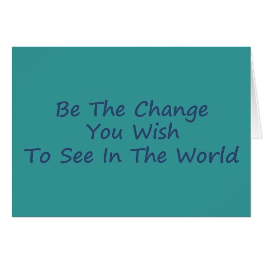 Be the Change blue (Front Horizontal)