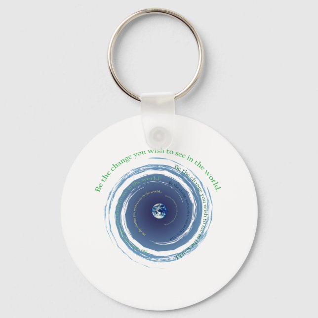 Be The Change Keychain (Front)