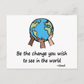Be the Change postcards