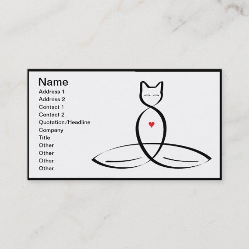 Be The Change - Regular style text. Customizable Business Card Template