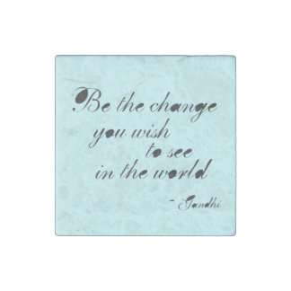 Be the Change Stone Magnet