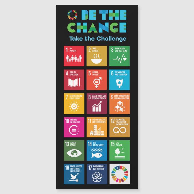 Be the Change Take the Challenge Global Goals (Front)